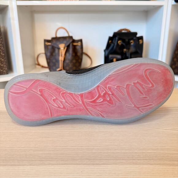 Christian Louboutin Arpoador Black Leather Drawstring Low Top Size 42.5/ Size 9 main image 5